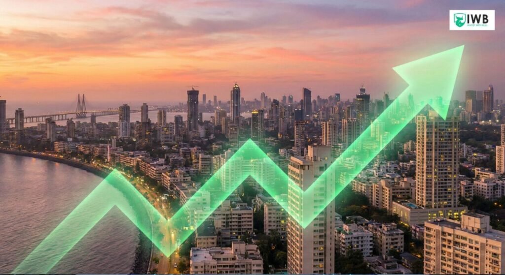 Top 10 Stocks for the 2026 Bull Market: The Ultimate Investor’s Guide 3 Modern Indian skyline with a rising stock market arrow